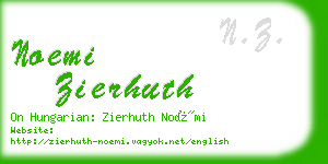 noemi zierhuth business card